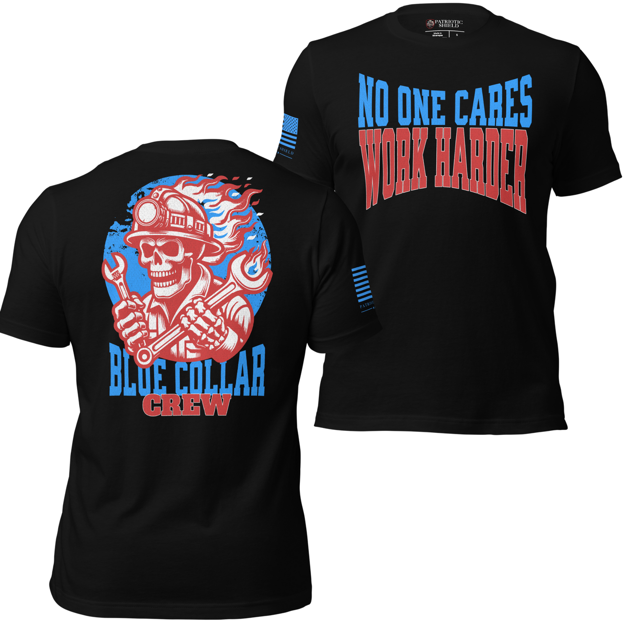Patriotic apparel made for the freedom loving patriot. veteran family owned. black