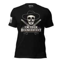 Western Warrior Tee – I’m Your Huckleberry Shirt for Patriots. black