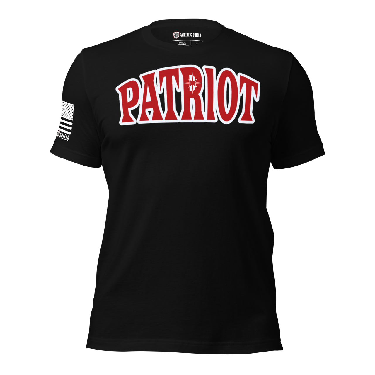 Zero Fks Given veteran family-owned patriotic apparel front design