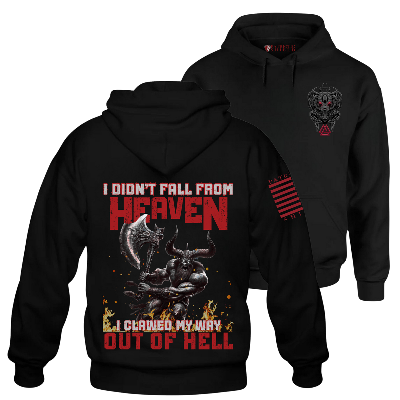 The "Clawed My Way Out" Hoodie fabric – soft, durable, and built for warriors.