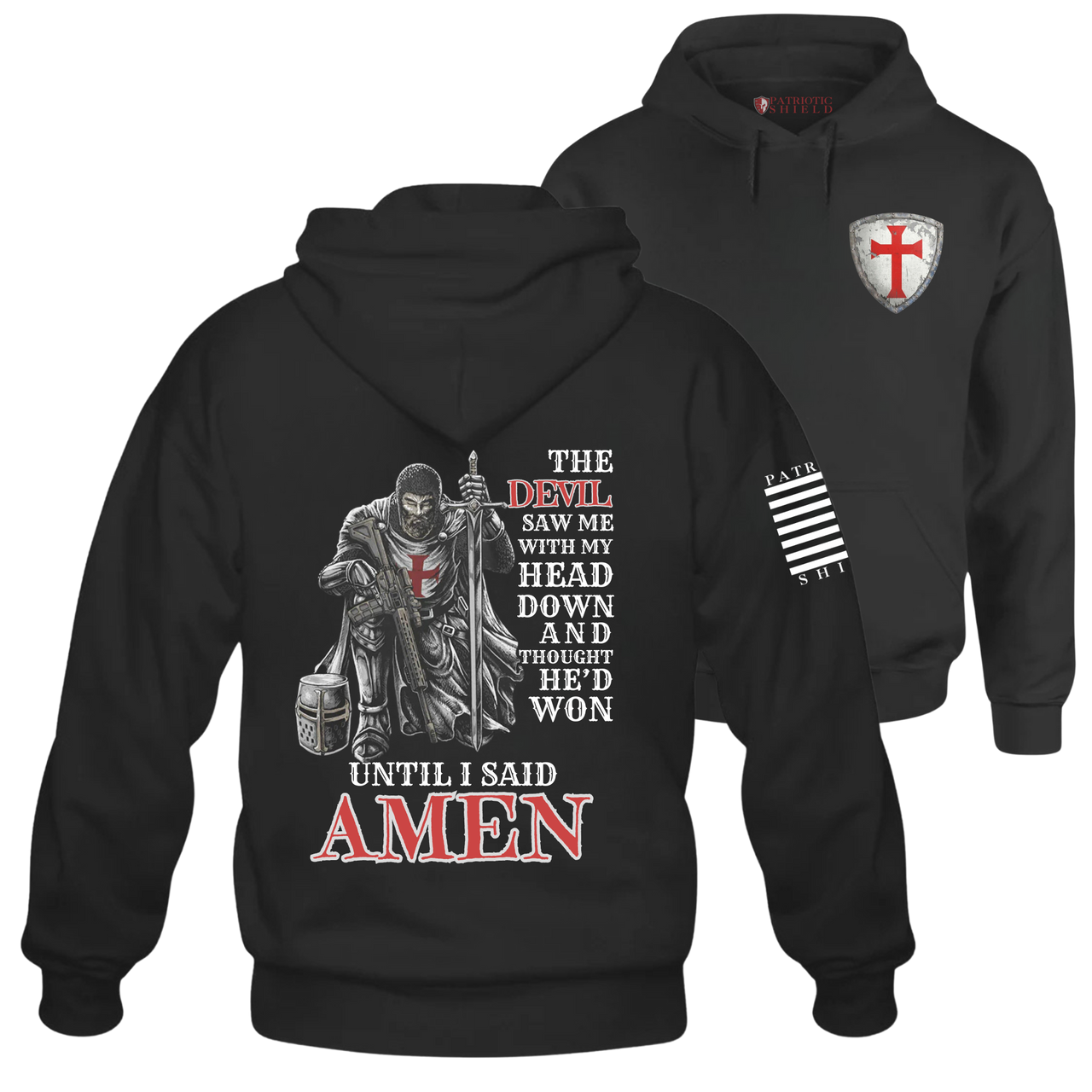 Faith Rises Hoodie – perfect for warriors of faith who stand tall with purpose and belief.