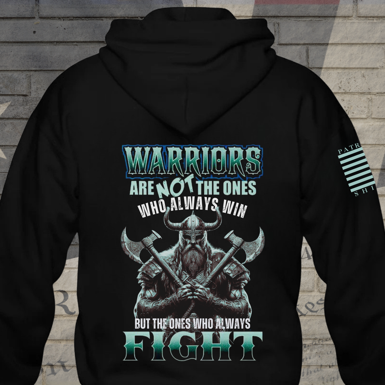 Fighter's Creed Hoodie – a hoodie built for resilience, which states warriors are not the ones who always win, but the ones who always fight.