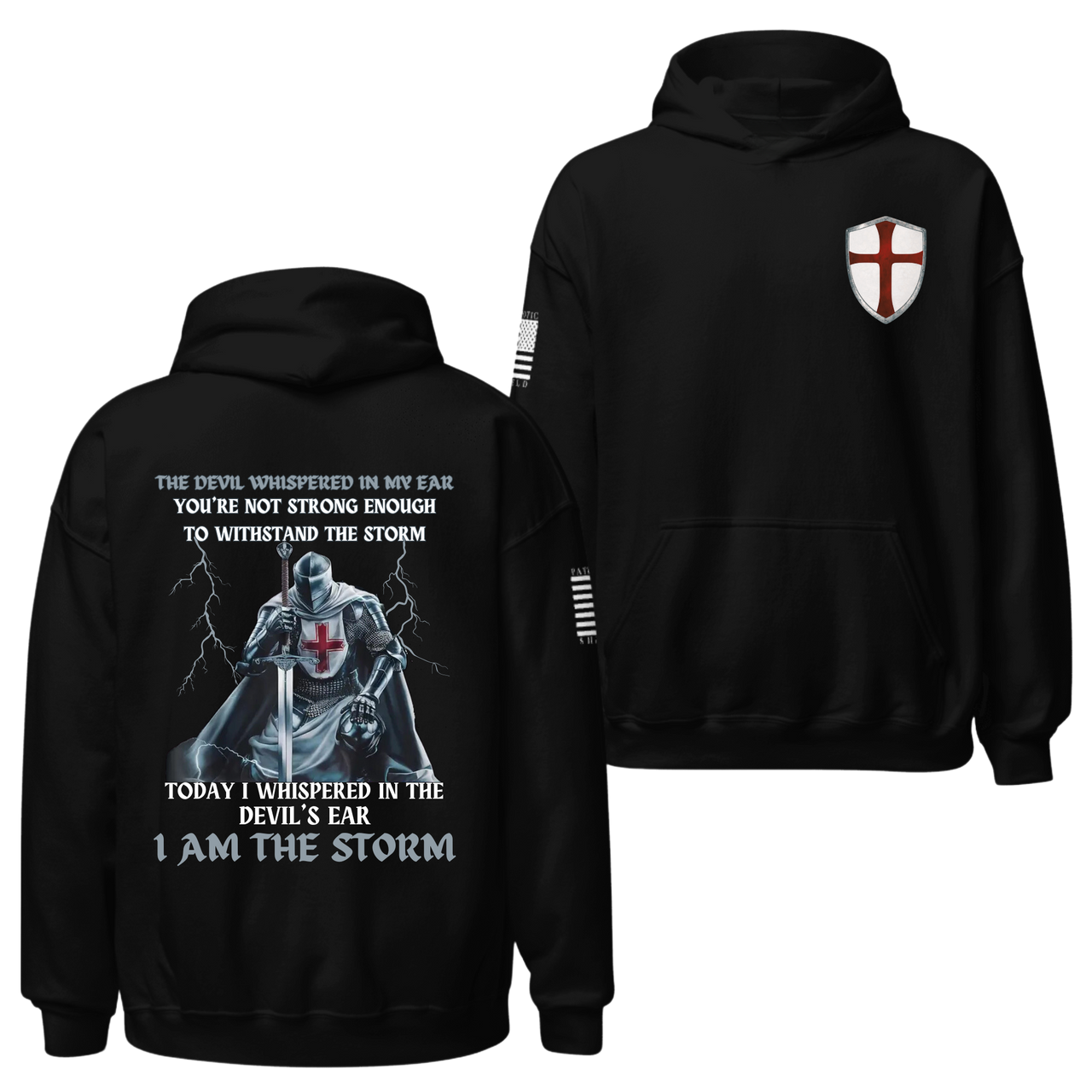 The I Am The Storm hoodie - a hoodie symbolizing strength through God.