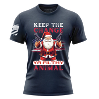 Thumbnail for oft & Comfy Christmas Tee - Perfect Gift for Patriots who love the movie home alone. navy