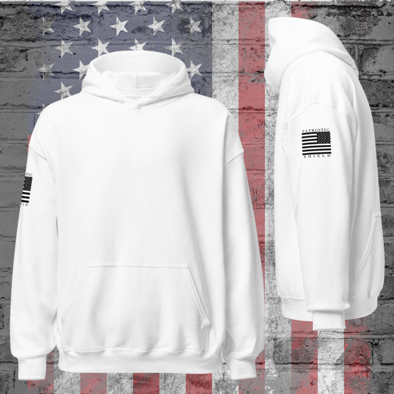 Classic Flag Militia Hoodies (Black Flag)